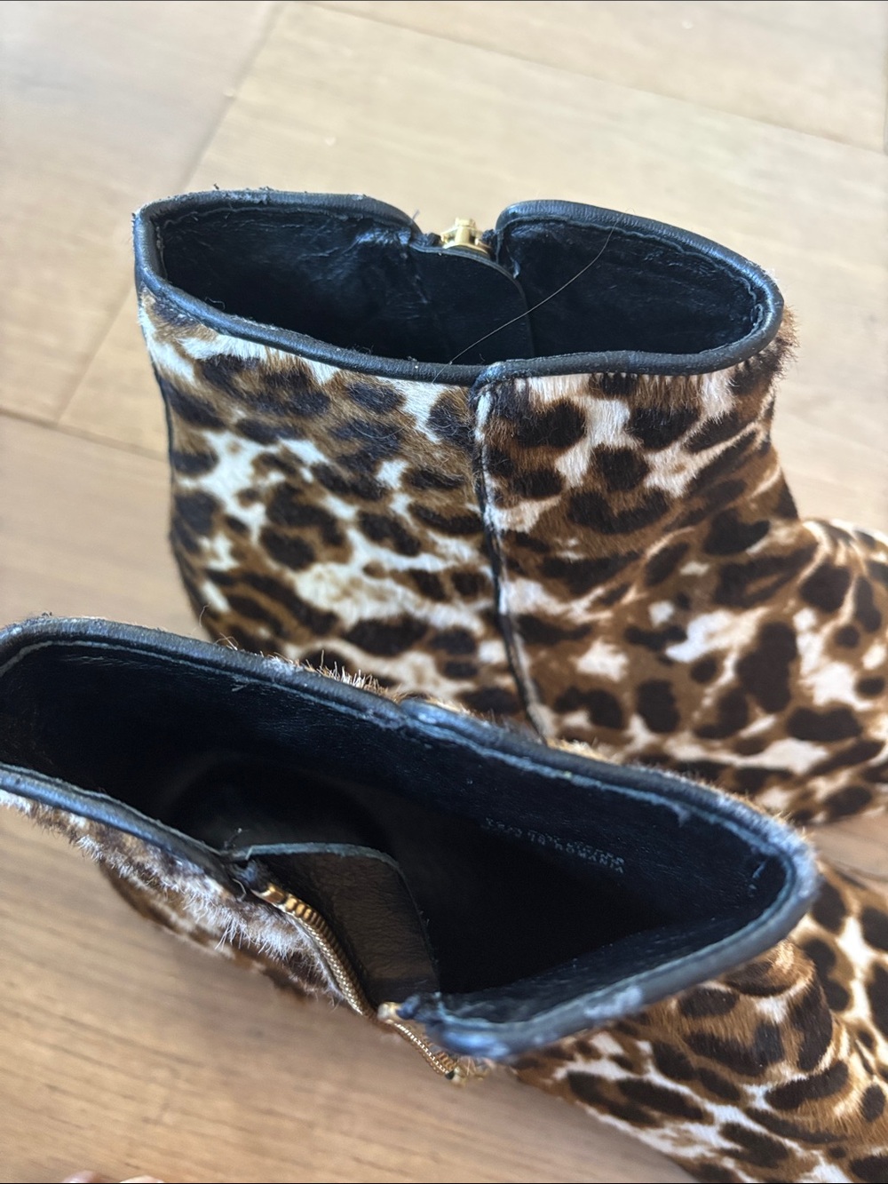 J. Crew Leopard Print Ankle Booties in Brown and Black - Picture 6 of 8